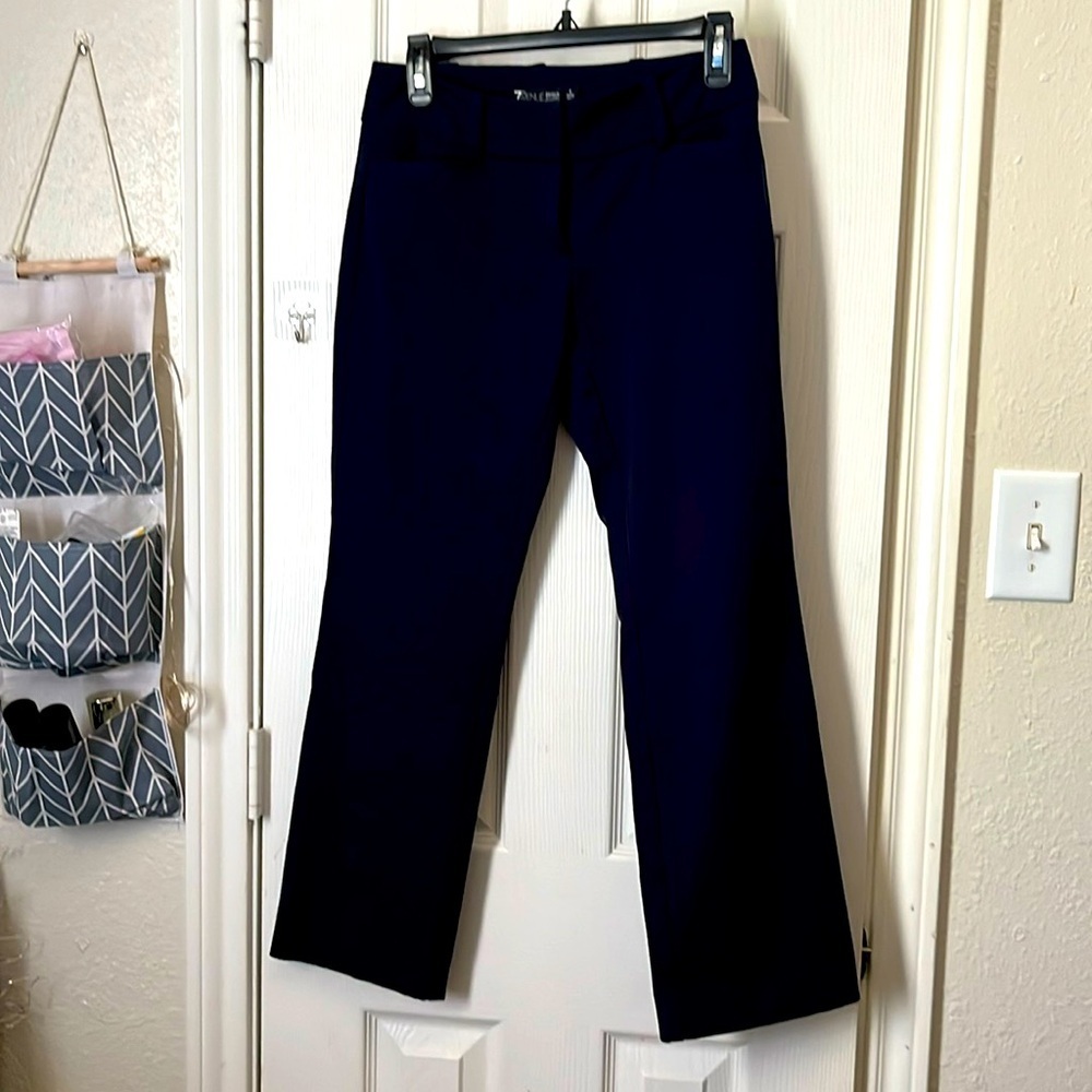 7th avenue New York and company navy petite bootcut dress pants